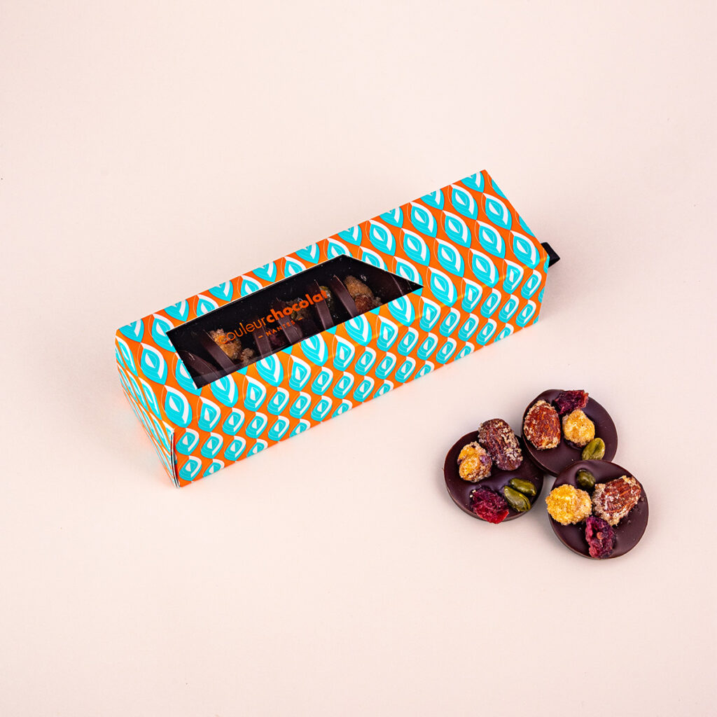 COULEUR CHOCOLAT | Coffret mendiants 100g