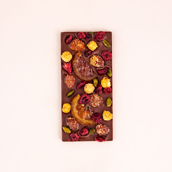 COULEUR CHOCOLAT | Tablette gourmande mendiant chocolat au lait