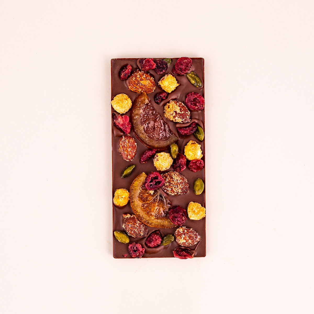 COULEUR CHOCOLAT | Tablette gourmande mendiant chocolat au lait