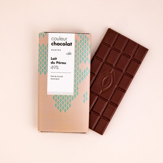 COULEUR CHOCOLAT | Tablette Pérou lait 49%